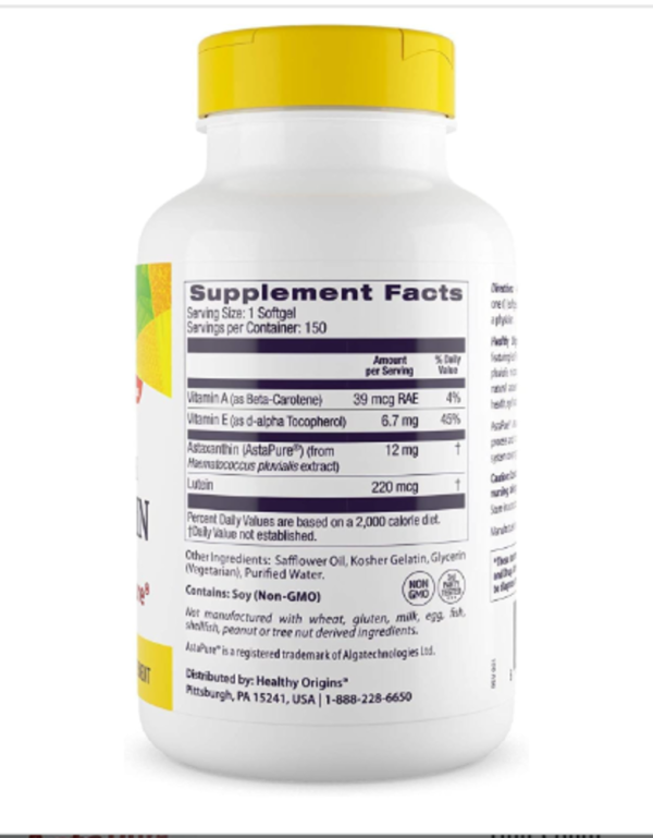 Healthy Origins, Triple Strength Astaxanthin, 12 mg, 150 Softgels