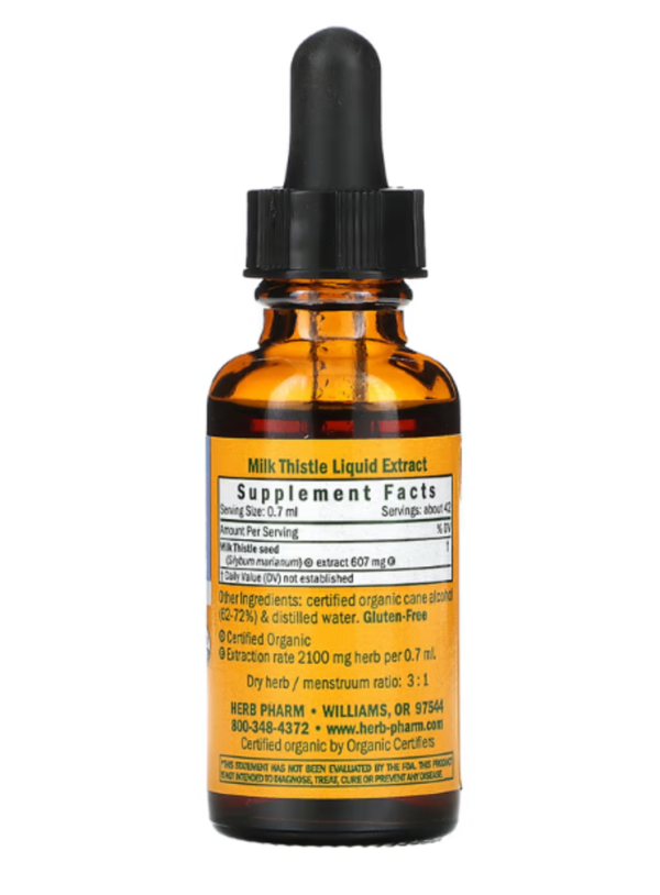 Herb Pharm, Milk Thistle, 1 fl oz (30 ml)