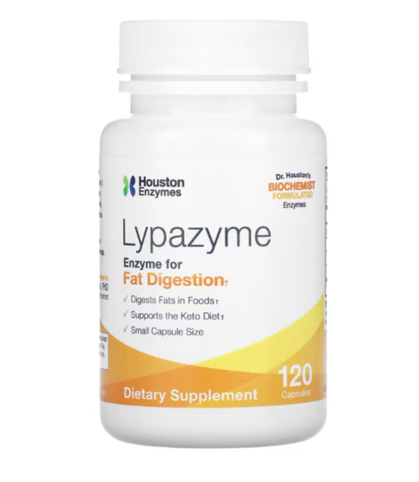 Houston Enzymes, Lypazyme, 120 Capsules