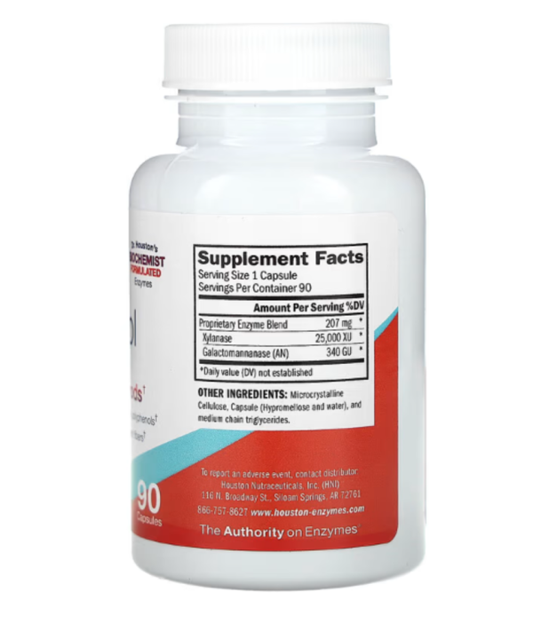 Houston Enzymes, No-Fenol, 90 Capsules