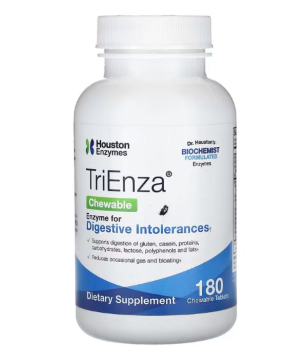 Houston Enzymes, TriEnza Chewable, 180 Chewable Tablets