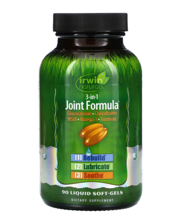 Irwin Naturals, 3-in-1 Joint Formula, 90 Liquid Soft-Gels