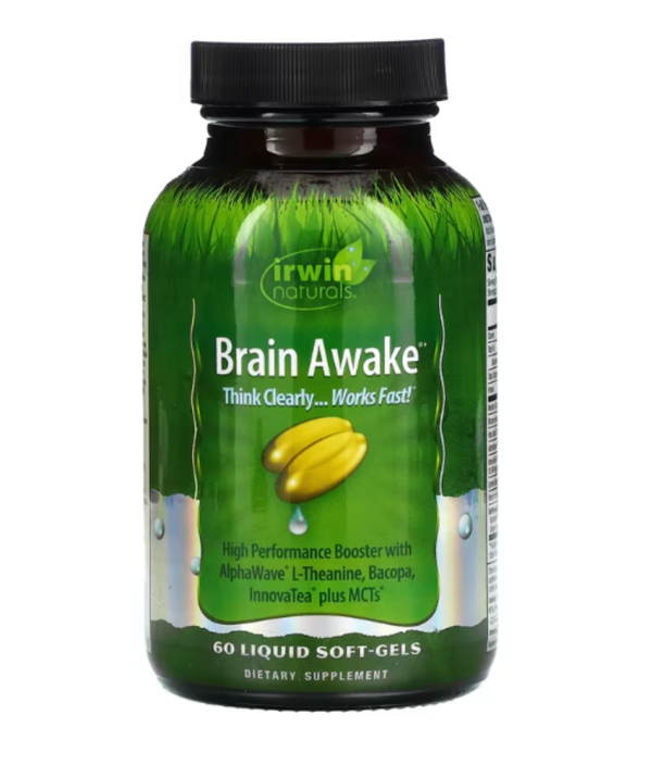 Irwin Naturals, Brain Awake, 60 Liquid Soft-Gels