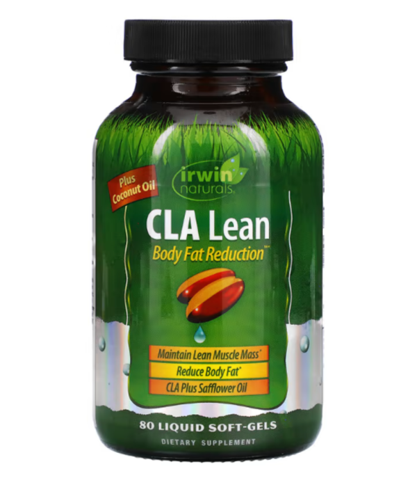Irwin Naturals, CLA Lean, Body Fat Reduction, 80 Liquid Soft-Gels