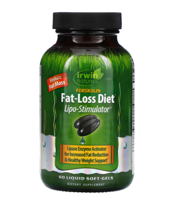 Irwin Naturals, Forskolin, Fat-Loss Diet, 60 Liquid Soft-Gels