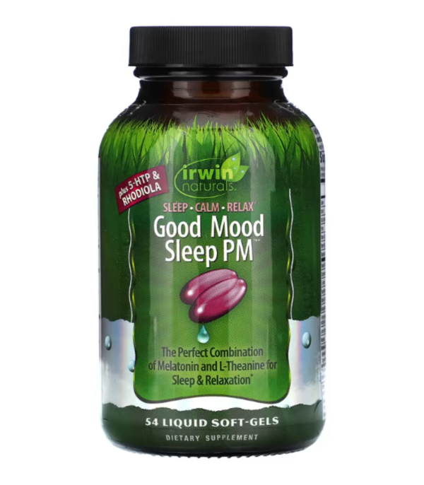 Irwin Naturals, Good Mood Sleep PM, 54 Liquid Soft-Gels