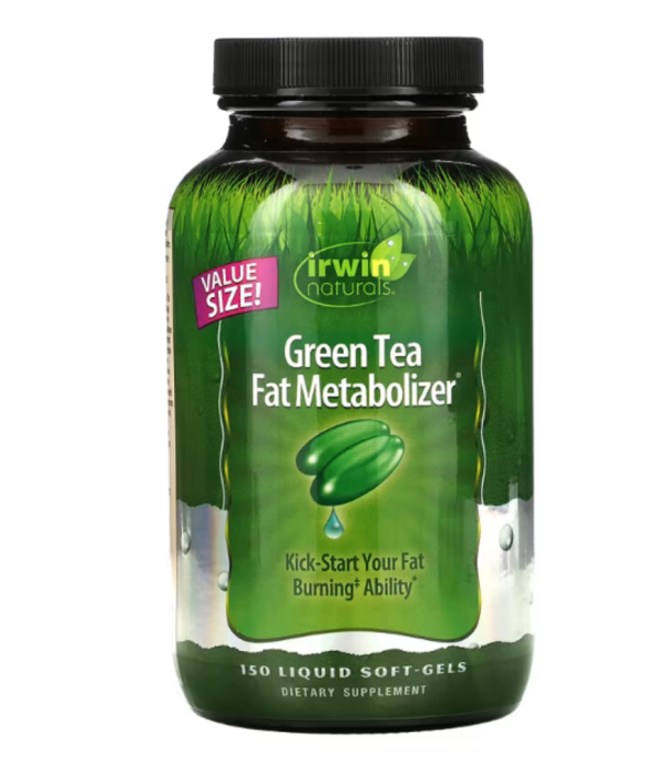 Irwin Naturals, Green Tea Fat Metabolizer, 150 Liquid Soft Gels