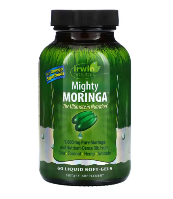 Irwin Naturals, Mighty Moringa, 60 Liquid Soft-Gels