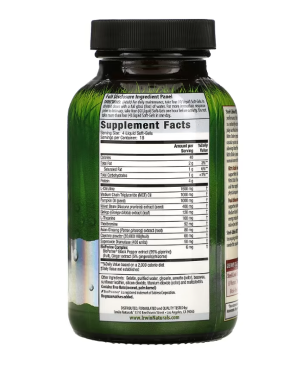Irwin Naturals, Steel-Libido Red, Magnum Blood-Flow, 75 Liquid Soft-Gels
