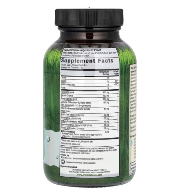 Irwin Naturals, Whole-Body Turmeric+, 60 Liquid Soft-Gels