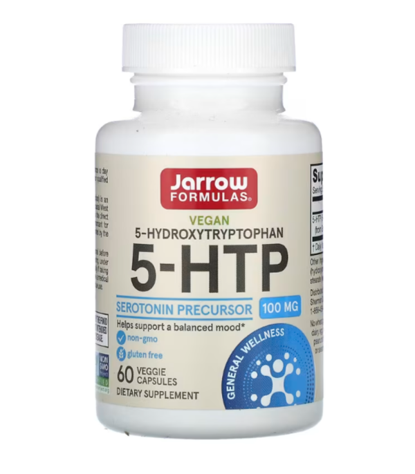Jarrow Formulas, 5-HTP, 100 mg, 60 Veggie Caps