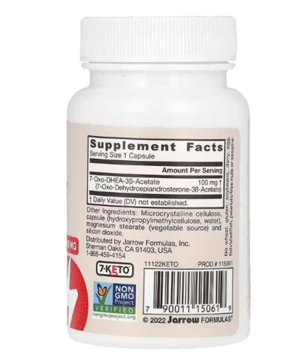 Jarrow Formulas, 7-Keto DHEA, 100 mg, 30 Veggie Capsules