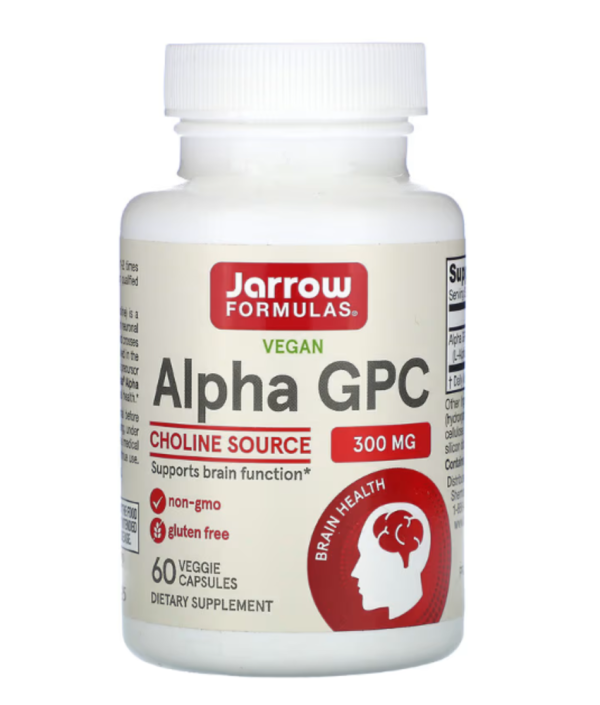Jarrow Formulas, Alpha GPC, 300 mg, 60 Veggie Caps
