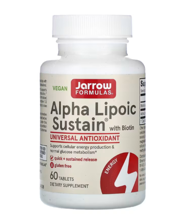 Jarrow Formulas, Alpha Lipoic Sustain with Biotin, 60 Tablets