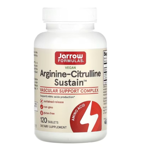 Jarrow Formulas, Arginine-Citrulline Sustain, 120 Tablets
