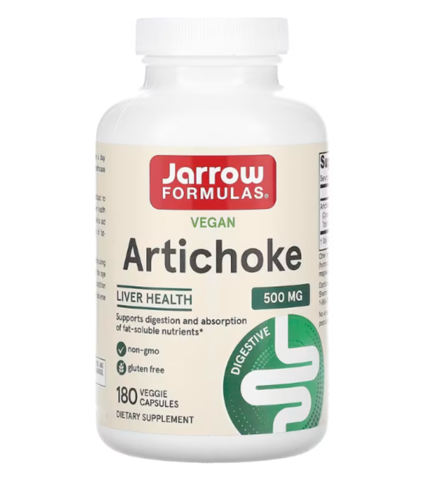 Jarrow Formulas, Artichoke 500, 500 mg, 180 Capsules