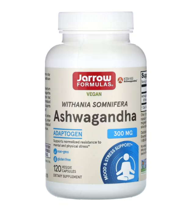 Jarrow Formulas, Ashwagandha, 300 mg, 120 Veggie Capsules