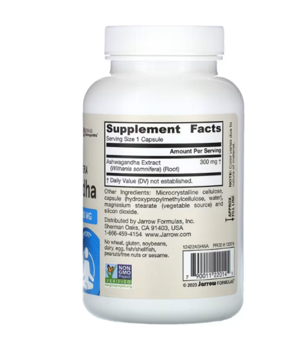 Jarrow Formulas, Ashwagandha, 300 mg, 120 Veggie Capsules