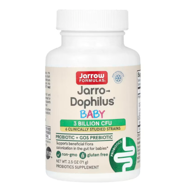 Jarrow Formulas, Baby's Jarro-Dophilus, Probiotic + GOS Prebiotic Powder, 2.5 oz (71 g)