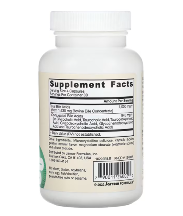 Jarrow Formulas, Bile Acid Factors, 120 Capsules