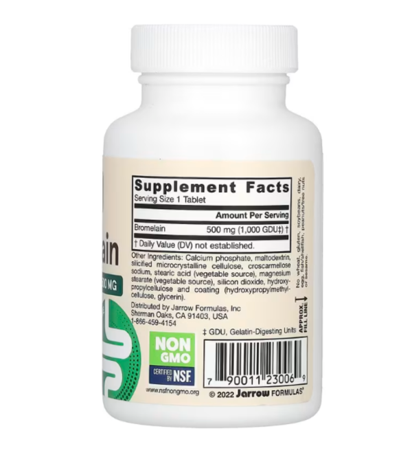 Jarrow Formulas, Bromelain, 500 mg, 60 Tablets