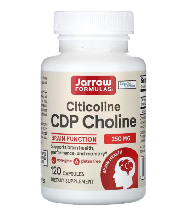 Jarrow Formulas, Citicoline, CDP Choline, 250 mg, 120 Capsules