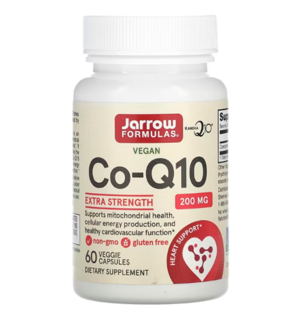 Jarrow Formulas, Co-Q10, 200 mg, 60 Veggie Caps