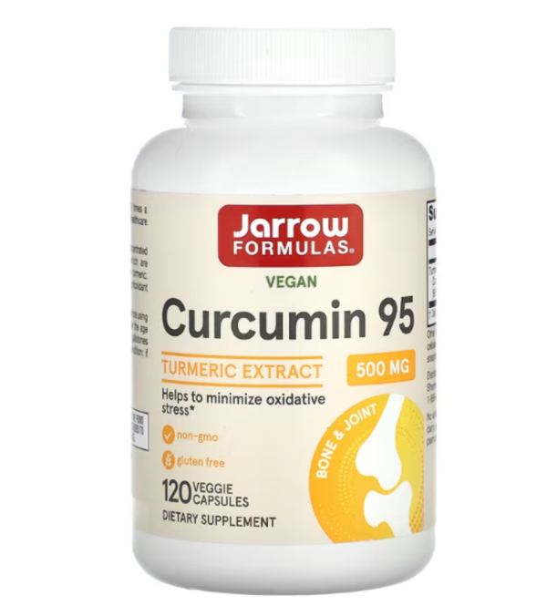 Jarrow Formulas, Curcumin 95, Turmeric Extract, 500 mg, 120 Veggie Capsules