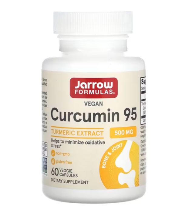 Jarrow Formulas, Curcumin 95, Turmeric Extract, 500 mg, 60 Veggie Capsules
