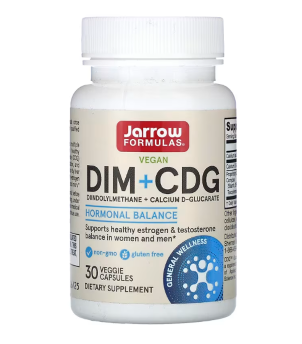 Jarrow Formulas, DIM + CDG, Enhanced Detoxification Formula, 30 Veggie Caps