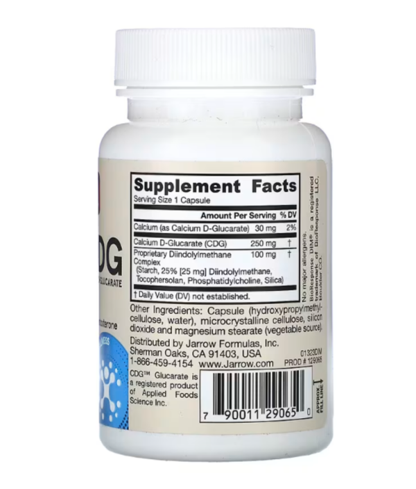 Jarrow Formulas, DIM + CDG, Enhanced Detoxification Formula, 30 Veggie Caps