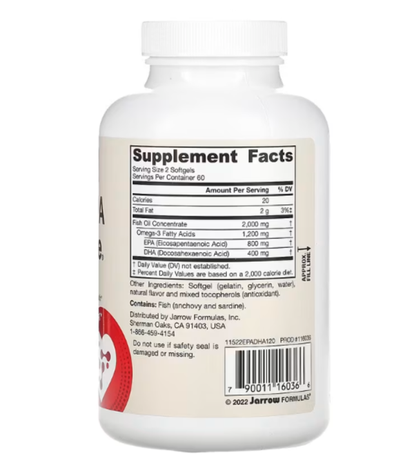 Jarrow Formulas, EPA-DHA Balance, 120 Softgels