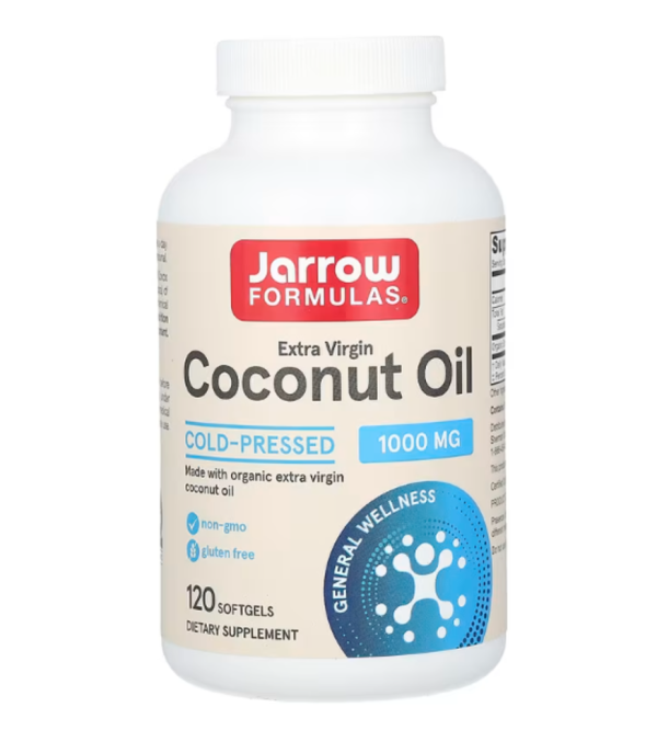 Jarrow Formulas, Extra Virgin Coconut Oil , 1,000 mg, 120 Softgels