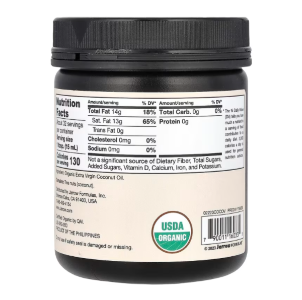 Jarrow Formulas, Extra Virgin Coconut Oil, 16 fl oz (473 ml)