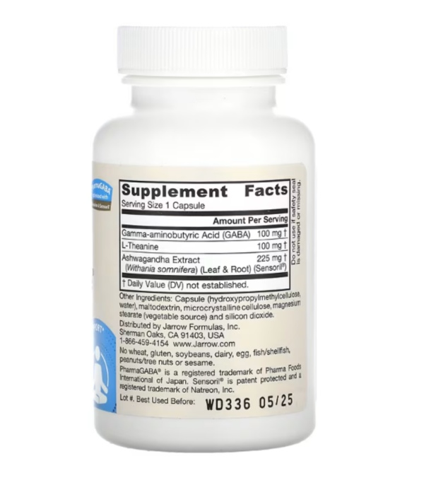 Jarrow Formulas, Gaba Soothe, 30 Veggie Caps