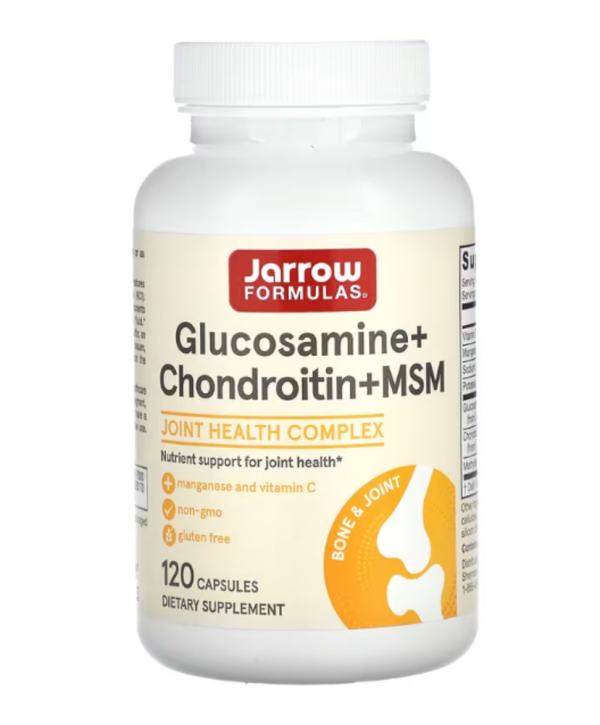 Jarrow Formulas, Glucosamine + Chondroitin + MSM, 120 Capsules