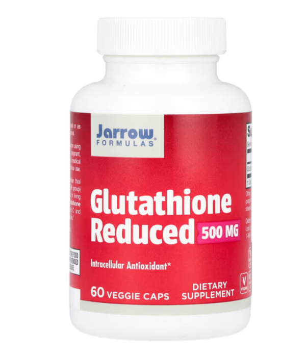 Jarrow Formulas, Glutathione Reduced, 500 mg, 60 Veggie Caps
