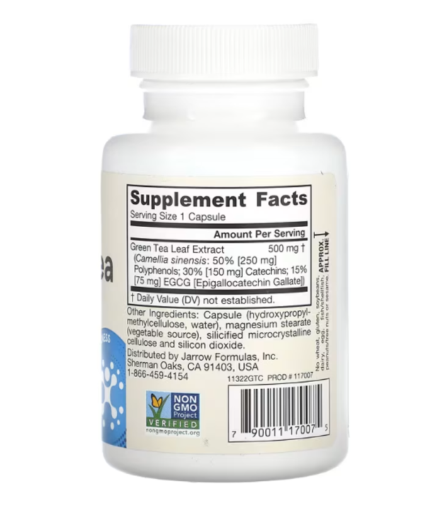 Jarrow Formulas, Green Tea, 100 Veggie Capsules