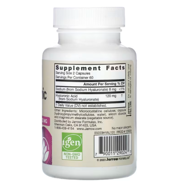 Jarrow Formulas, Hyaluronic Acid, 50 mg, 120 Veggie Caps