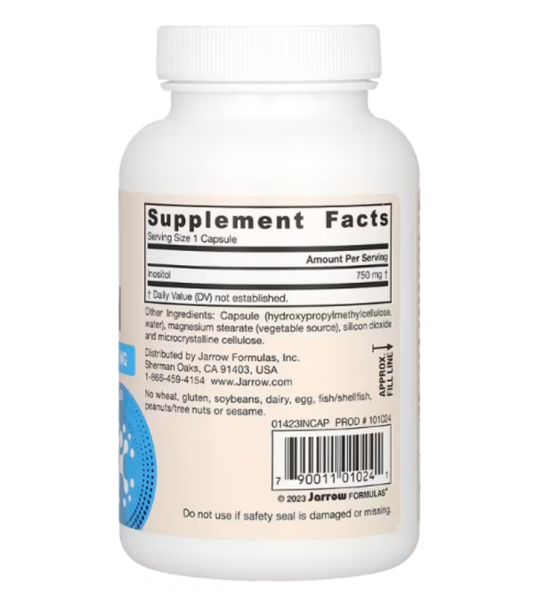 Jarrow Formulas, Inositol, 750 mg, 100 Veggie Caps
