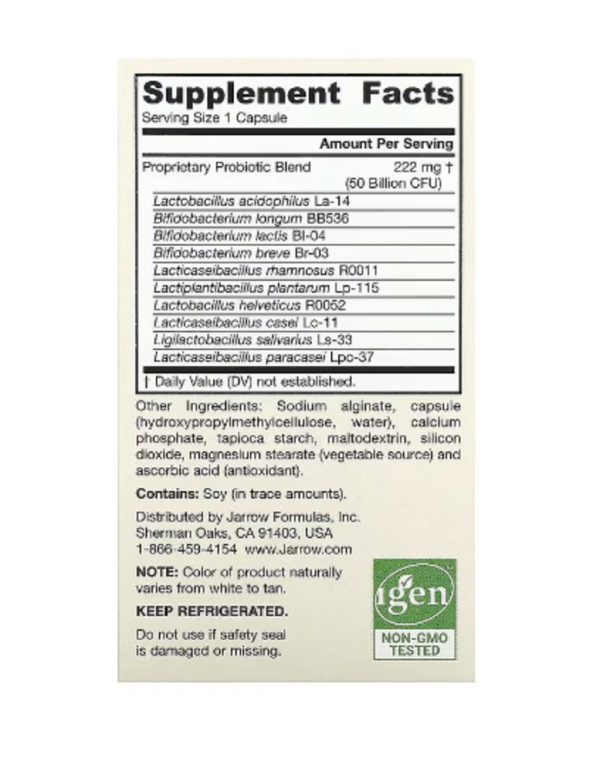 Jarrow Formulas, Jarro-Dophilus, 50 Billion CFU, 60 Veggie Capsules