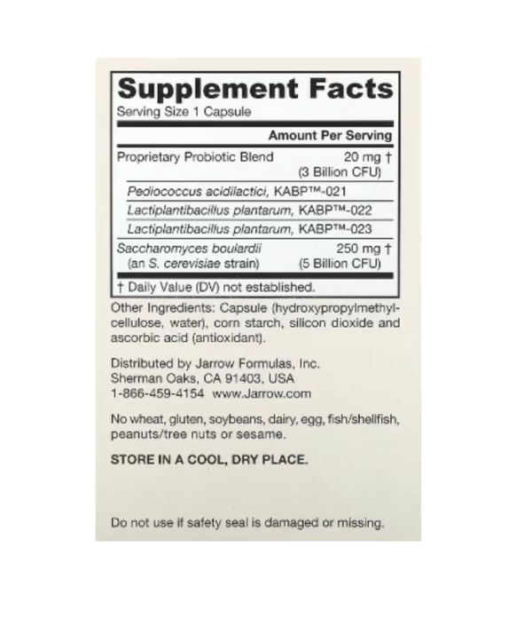 Jarrow Formulas, Jarro-Dophilus, Gut Calm, 8 Billion CFU, 30 Veggie Capsules