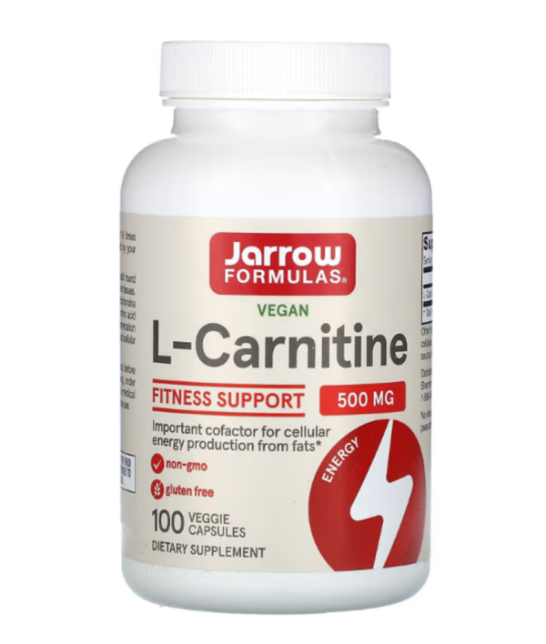 Jarrow Formulas, L-Carnitine, 500 mg, 100 Veggie Capsules