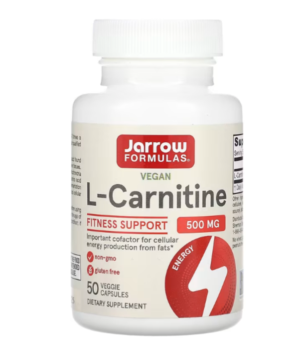 Jarrow Formulas, L-Carnitine, 500 mg, 50 Veggie Capsules
