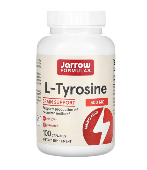 Jarrow Formulas, L-Tyrosine, 500 mg, 100 Capsules