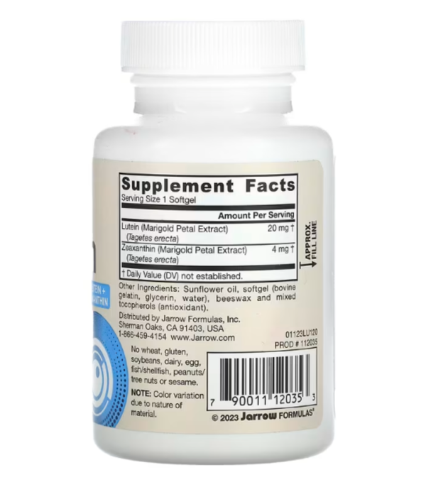 Jarrow Formulas, Lutein, 20 mg, 120 Softgels