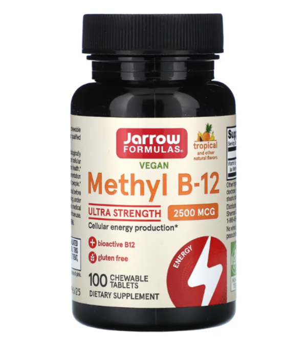 Jarrow Formulas, Methyl B-12, Tropical Flavor, 2500 mcg, 100 Lozenges