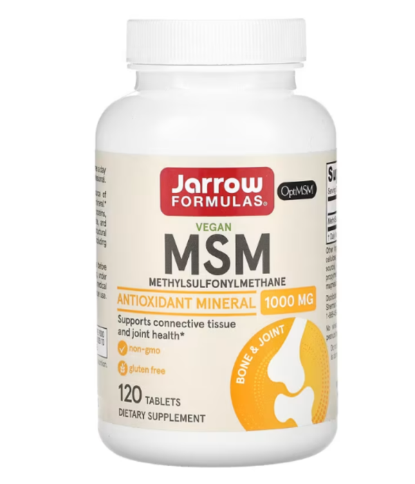 Jarrow Formulas, MSM, 1,000 mg, 120 Tablets
