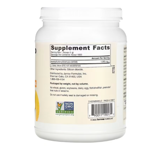 Jarrow Formulas, MSM Powder, 2.2 lbs (1000 g)