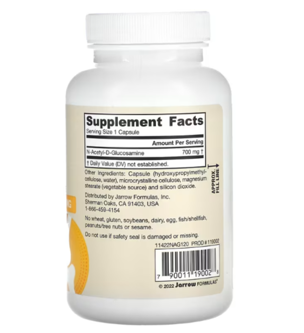 Jarrow Formulas, N-A-G, 700 mg, 120 Veggie Capsules